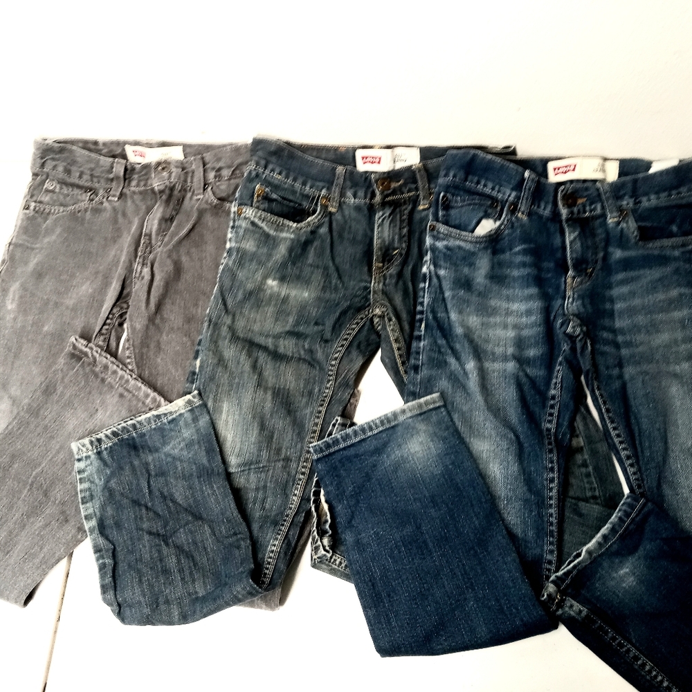 Levi's Boys Sz 12 Reg 26x26 510 Skinny Fit Jeans bundle